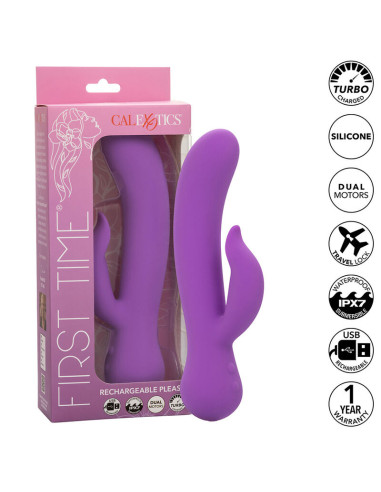 CALEXOTICS FIRST TIME VIBRADOR COMPLACIENTE RECARGABLE MORADO