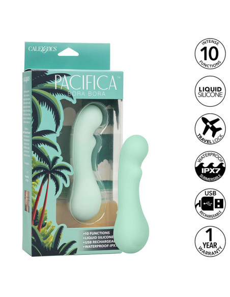 CALEXOTICS PACIFICA BORA BORA ESTIMULADOR PUNTO G 10 VIBRACIONES AQUA CALEXOTICS PACIFICA BORA BORA ESTIMULADOR PUNTO G 10 VIBRACIONES AQUA