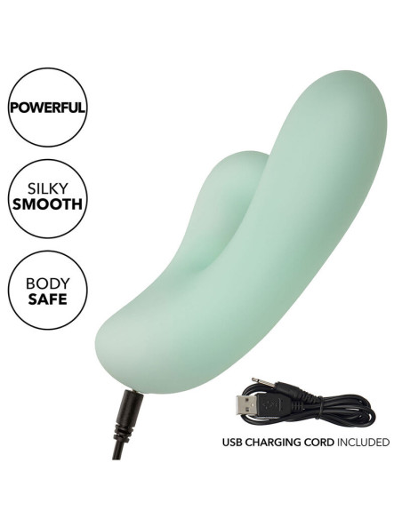 CALEXOTICS PACIFICA FIJI VIBRADOR Y ESTIMULADOR PUNTO G 10 VIBRACIONES AQUA