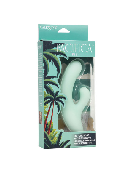 CALEXOTICS PACIFICA FIJI VIBRADOR Y ESTIMULADOR PUNTO G 10 VIBRACIONES AQUA