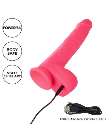 CALEXOTICS STUDS VIBRADOR REALISTICO 10 VIBRACIONES Y ROSA