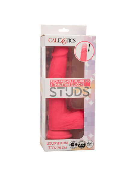 CALEXOTICS STUDS VIBRADOR REALISTICO 10 VIBRACIONES Y ROSA CALEXOTICS STUDS VIBRADOR REALISTICO 10 VIBRACIONES Y ROSA
