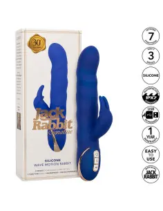 CALEXOTICS JACK VIBRADOR RABBIT MOVIMIENTO DE ONDAS AZUL 2