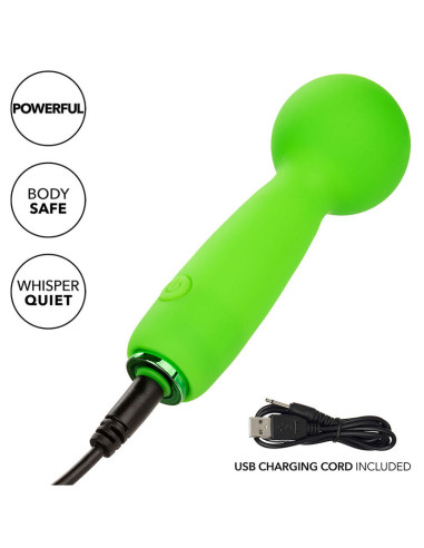 CALEXOTICS NEON VIBES THE BUBBLY VIBE MINI MASAJEADOR 10 VIBRACIONES VERDE