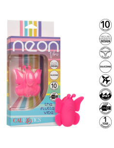 CALEXOTICS NEON VIBES THE FLUTTER VIBE ESTIMULADOR 10 VIBRACIONES ROSA 2