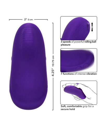 CALEXOTICS ENVY MASAJEADOR DE BOLA RODANTE 7 VIBRACIONES MORADO