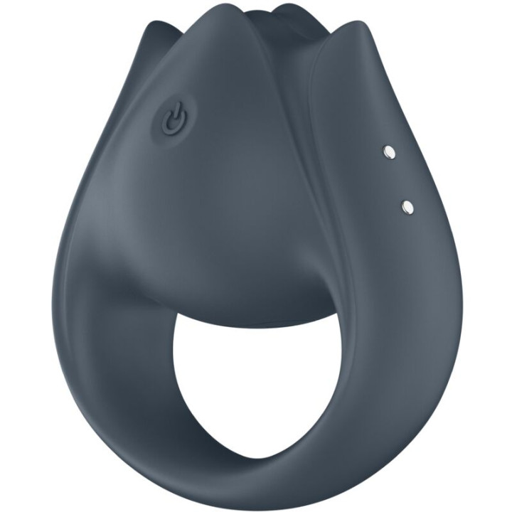 SATISFYER PERFECT PAIR 2 MULTIVIBRADOR 2 EN 1 ANILLO PARA PENE ESTIMULADOR DE DEDO GRIS