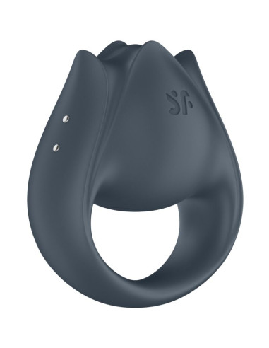 SATISFYER PERFECT PAIR 2 MULTIVIBRADOR 2 EN 1 ANILLO PARA PENE ESTIMULADOR DE DEDO GRIS