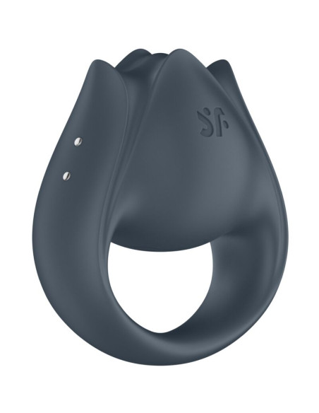 SATISFYER PERFECT PAIR 2 MULTIVIBRADOR 2 EN 1 ANILLO PARA PENE ESTIMULADOR DE DEDO GRIS