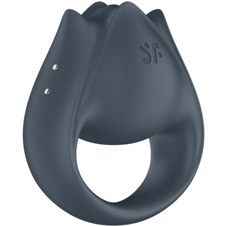 SATISFYER PERFECT PAIR 2 MULTIVIBRADOR 2 EN 1 ANILLO PARA PENE ESTIMULADOR DE DEDO GRIS