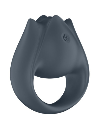 SATISFYER PERFECT PAIR 2 MULTIVIBRADOR 2 EN 1 ANILLO PARA PENE ESTIMULADOR DE DEDO GRIS