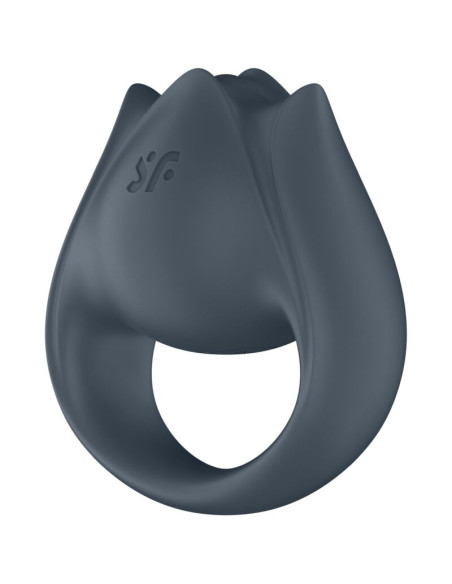 SATISFYER PERFECT PAIR 2 MULTIVIBRADOR 2 EN 1 ANILLO PARA PENE ESTIMULADOR DE DEDO GRIS