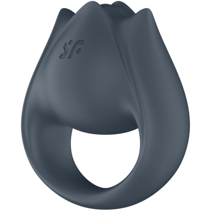 SATISFYER PERFECT PAIR 2 MULTIVIBRADOR 2 EN 1 ANILLO PARA PENE ESTIMULADOR DE DEDO GRIS
