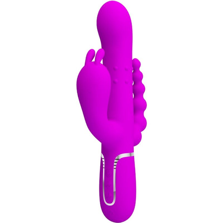 PRETTY LOVE CAMMY TRIPLE VIBRADOR MULTIFUNCION 4 EN 1 ROSA