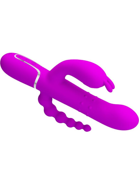 PRETTY LOVE CAMMY TRIPLE VIBRADOR MULTIFUNCION 4 EN 1 ROSA PRETTY LOVE CAMMY TRIPLE VIBRADOR MULTIFUNCION 4 EN 1 ROSA