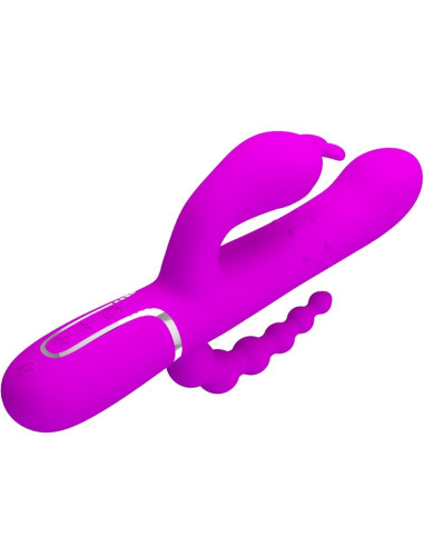 PRETTY LOVE CAMMY TRIPLE VIBRADOR MULTIFUNCION 4 EN 1 ROSA