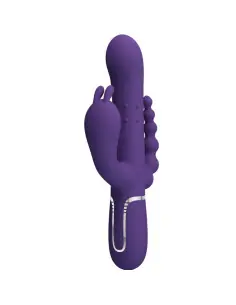 PRETTY LOVE CAMMY TRIPLE VIBRADOR MULTIFUNCION 4 EN 1 MORADO