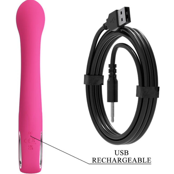 PRETTY LOVE FRITZ VIBRADOR RABBIT 12 VIBRACIONES ROSA
