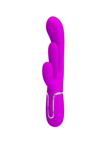 PRETTY LOVE SHANIA TRIPLE VIBRADOR RABBIT MULTIFUNCION ROSA