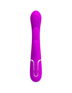 PRETTY LOVE SHANIA TRIPLE VIBRADOR RABBIT MULTIFUNCION ROSA 2