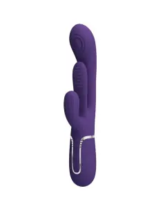 PRETTY LOVE SHANIA TRIPLE VIBRADOR RABBIT MULTIFUNCION MORADO