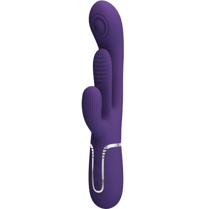 PRETTY LOVE SHANIA TRIPLE VIBRADOR RABBIT MULTIFUNCION MORADO