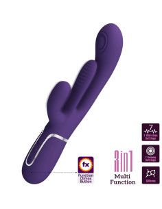 PRETTY LOVE SHANIA TRIPLE VIBRADOR RABBIT MULTIFUNCION MORADO 2