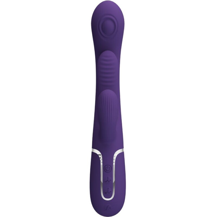 PRETTY LOVE SHANIA TRIPLE VIBRADOR RABBIT MULTIFUNCION MORADO