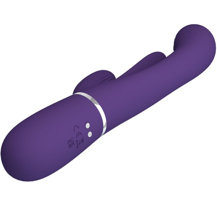 PRETTY LOVE SHANIA TRIPLE VIBRADOR RABBIT MULTIFUNCION MORADO