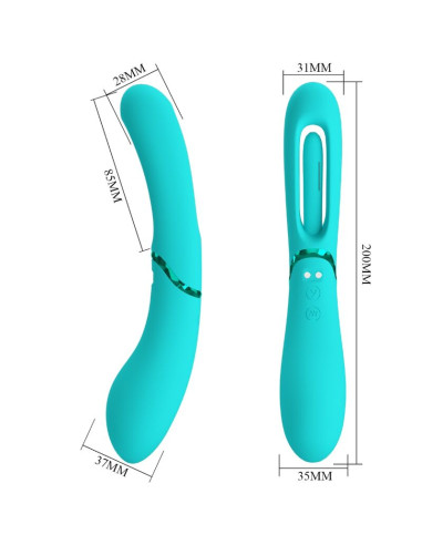 ROMANCE LEXIE VIBRADOR PUNTO G 7 VIBRACIONES AZUL