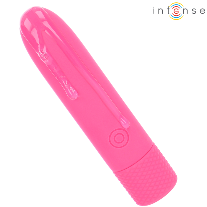 INTENSE SYMONE BALA VIBRADORA RECARGABLE POR USB 8 VIBRACIONES ROSA 10 X 22 CM