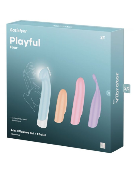 SATISFYER PLAYFUL FOUR SET VIBRADORES 4 EN 1 POWER BULLET SATISFYER PLAYFUL FOUR SET VIBRADORES 4 EN 1 POWER BULLET