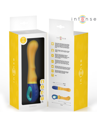 INTENSE SHAGGY VIBRADOR PUNTO G AMARILLO