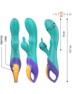 INTENSE FRED VIBRADOR RECARGABLE RABBIT AZUL 2