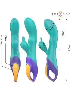 INTENSE FRED VIBRADOR RECARGABLE RABBIT AZUL 2