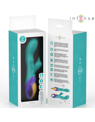 INTENSE FRED VIBRADOR RECARGABLE RABBIT AZUL