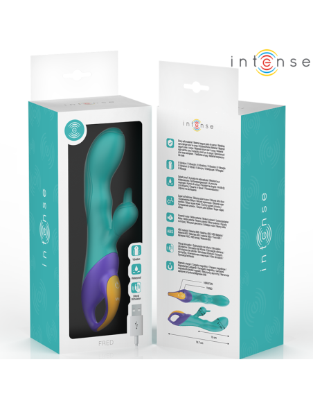 INTENSE FRED VIBRADOR RECARGABLE RABBIT AZUL INTENSE FRED VIBRADOR RECARGABLE RABBIT AZUL