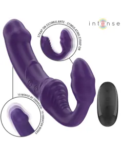 INTENSE JILL VIBRADOR DOBLE 20 CM VIOLETA CONTROL REMOTO