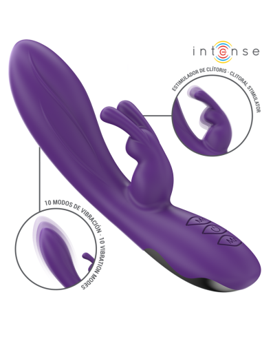 INTENSE RANDALL VIBRADOR RABBIT 10 VIBRACIONES MORADO