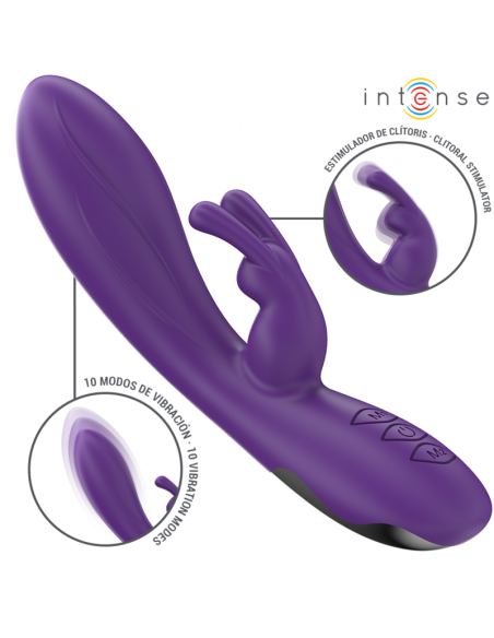INTENSE RANDALL VIBRADOR RABBIT 10 VIBRACIONES MORADO INTENSE RANDALL VIBRADOR RABBIT 10 VIBRACIONES MORADO