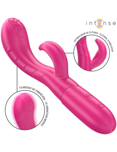 INTENSE AMARA VIBRADOR CON LENGUA ESTIMULADORA 10 VIBRACIONES ROSA INTENSE AMARA VIBRADOR CON LENGUA ESTIMULADORA 10 VIBRACIONES ROSA