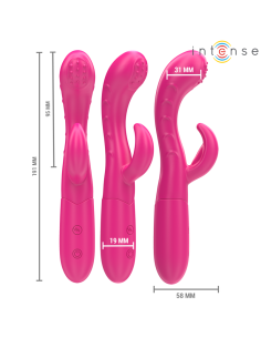 INTENSE AMARA VIBRADOR CON LENGUA ESTIMULADORA 10 VIBRACIONES ROSA 2