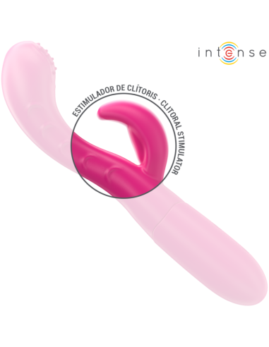 INTENSE AMARA VIBRADOR CON LENGUA ESTIMULADORA 10 VIBRACIONES ROSA