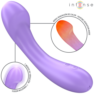 INTENSE BECKY VIBRADOR 19 CM CALENTABLE 7 VIBRACIONES MORADO