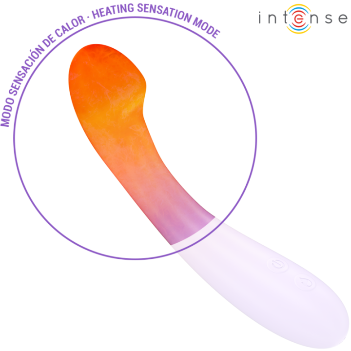 INTENSE BECKY VIBRADOR 19 CM CALENTABLE 7 VIBRACIONES MORADO