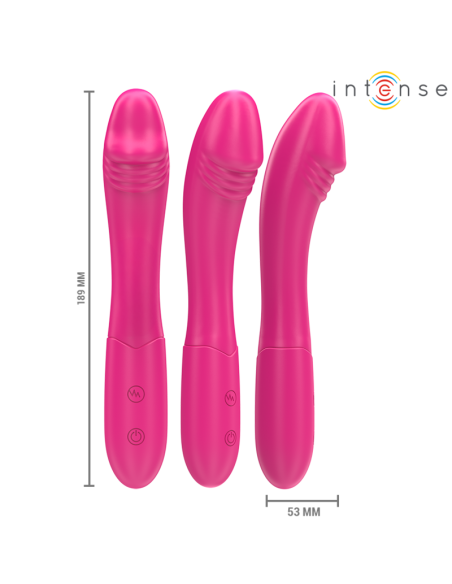 INTENSE BELINDA VIBRADOR 19 CM FLEXIBLE 10 VIBRACIONES ROSA INTENSE BELINDA VIBRADOR 19 CM FLEXIBLE 10 VIBRACIONES ROSA