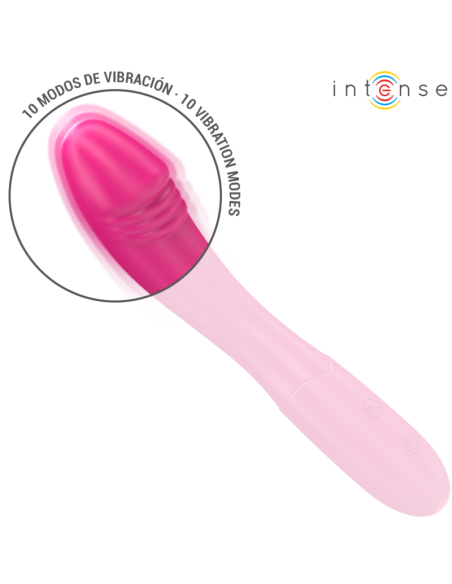 INTENSE BELINDA VIBRADOR 19 CM FLEXIBLE 10 VIBRACIONES ROSA INTENSE BELINDA VIBRADOR 19 CM FLEXIBLE 10 VIBRACIONES ROSA