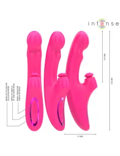 INTENSE EMI VIBRADOR 135 CM MULTIFUNCION 3 EN 1 10 VIBRACIONES ROSA 2