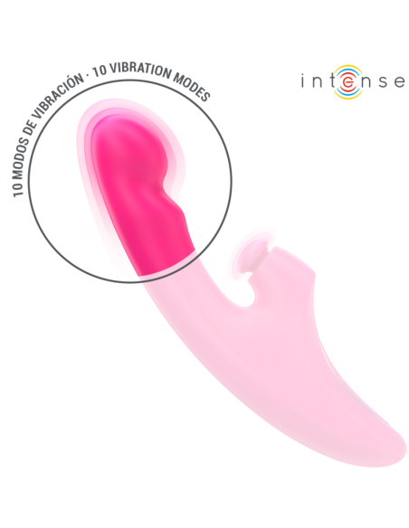 INTENSE EMI VIBRADOR 135 CM MULTIFUNCION 3 EN 1 10 VIBRACIONES ROSA INTENSE EMI VIBRADOR 135 CM MULTIFUNCION 3 EN 1 10 VIBRACIONES ROSA