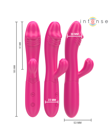 INTENSE IVY VIBRADOR FLEXIBLE 10 VIBRACIONES CON LENGUA ESTIMULADORA ROSA INTENSE IVY VIBRADOR FLEXIBLE 10 VIBRACIONES CON LENGUA ESTIMULADORA ROSA
